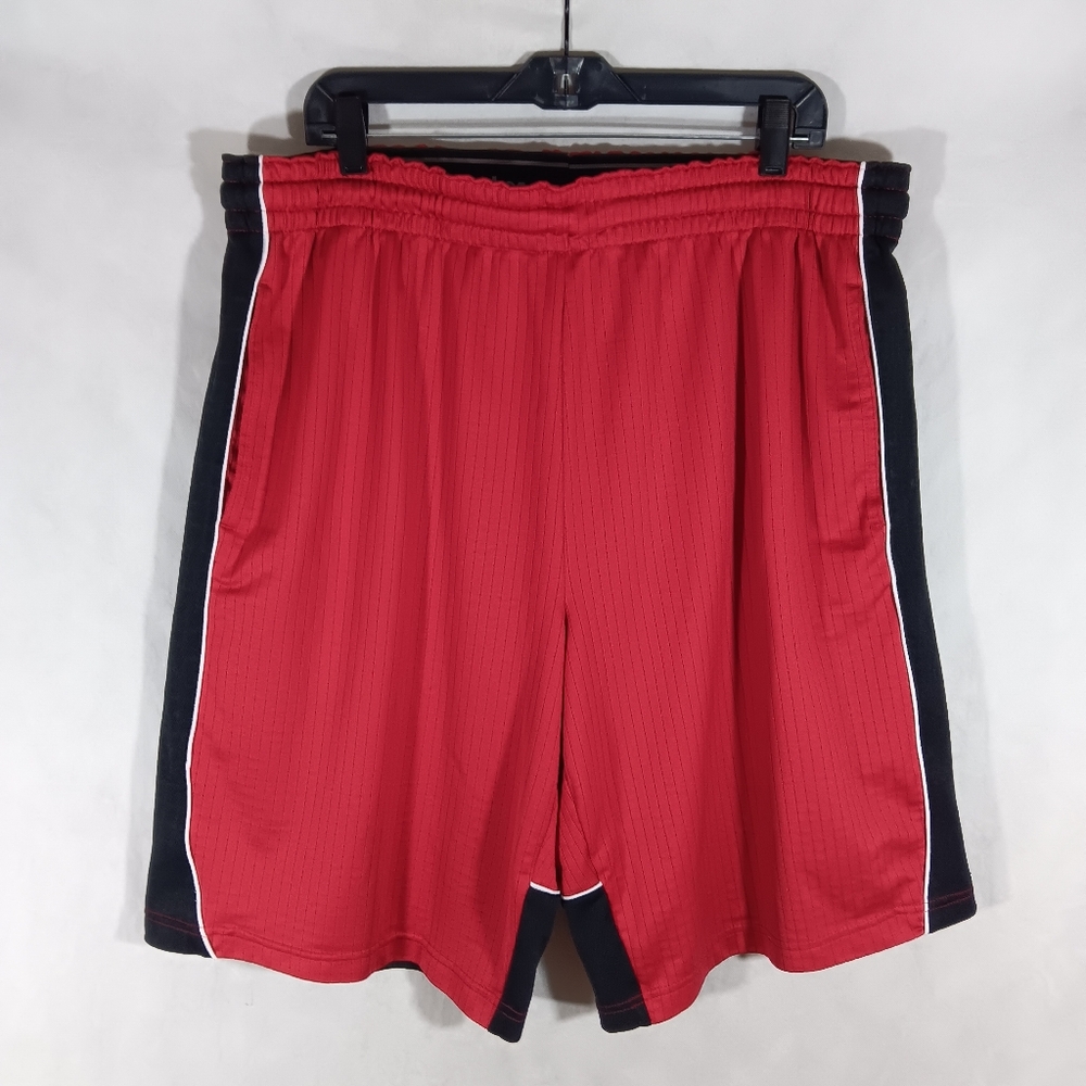 Foot Locker Mens 2XL Shorts Red Black White Basketball Athletic